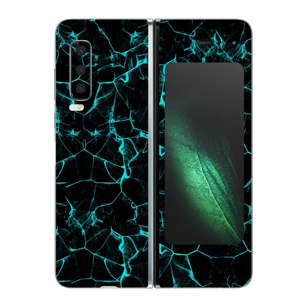 Samsung Galaxy Fold - Kék füstcsíkos hátlap fólia