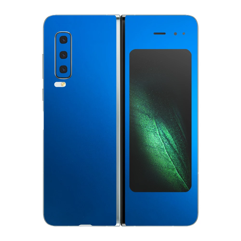 Samsung Galaxy Fold - Matt króm világoskék hátlap fólia