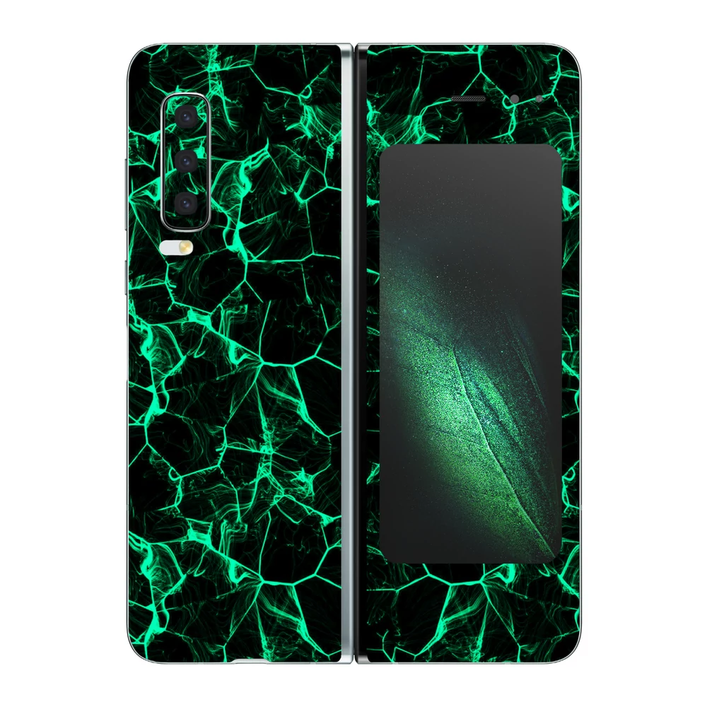 Samsung Galaxy Fold - Zöld füstcsíkos hátlap fólia