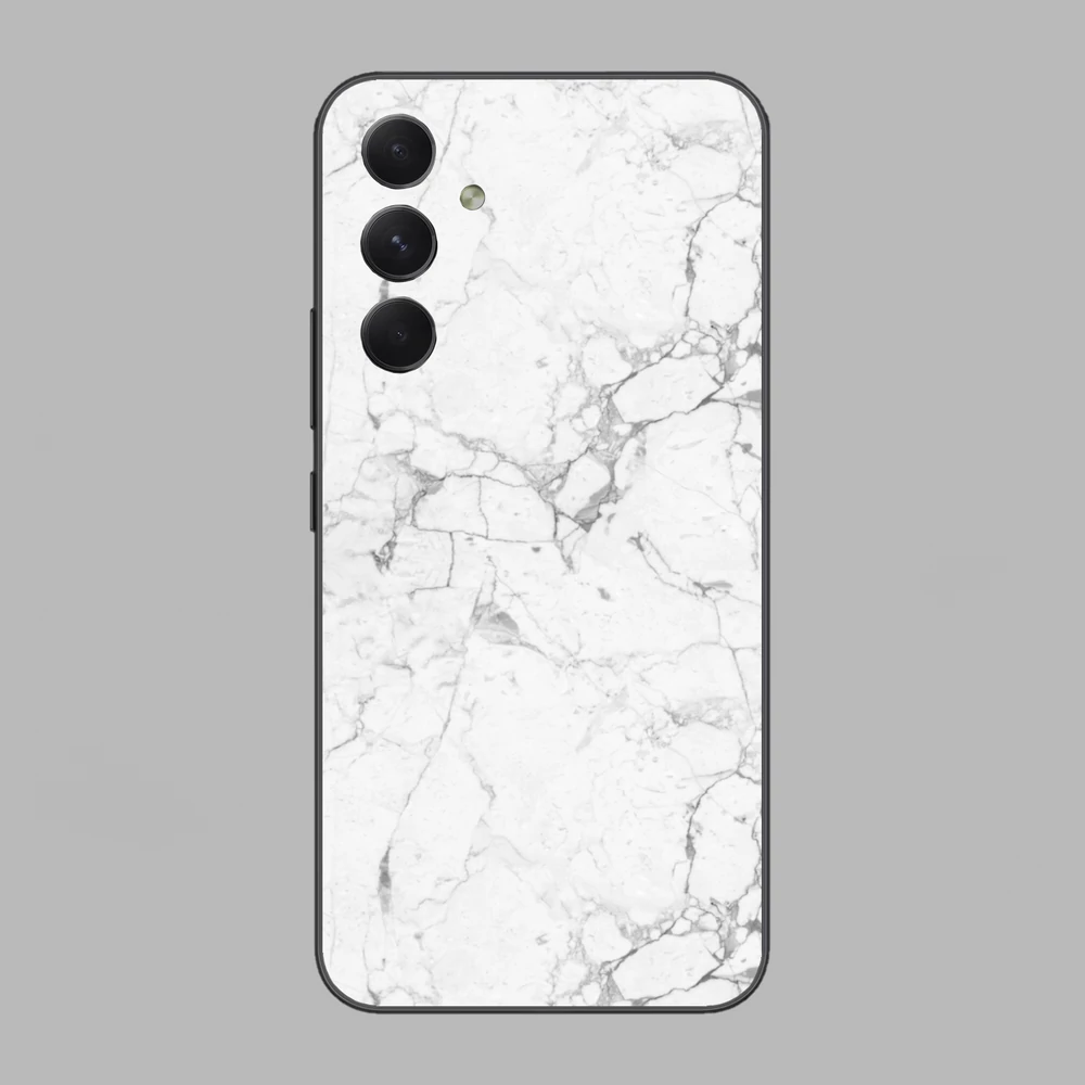 Galaxy A24 - Fehér márvány mintás hátlap fólia