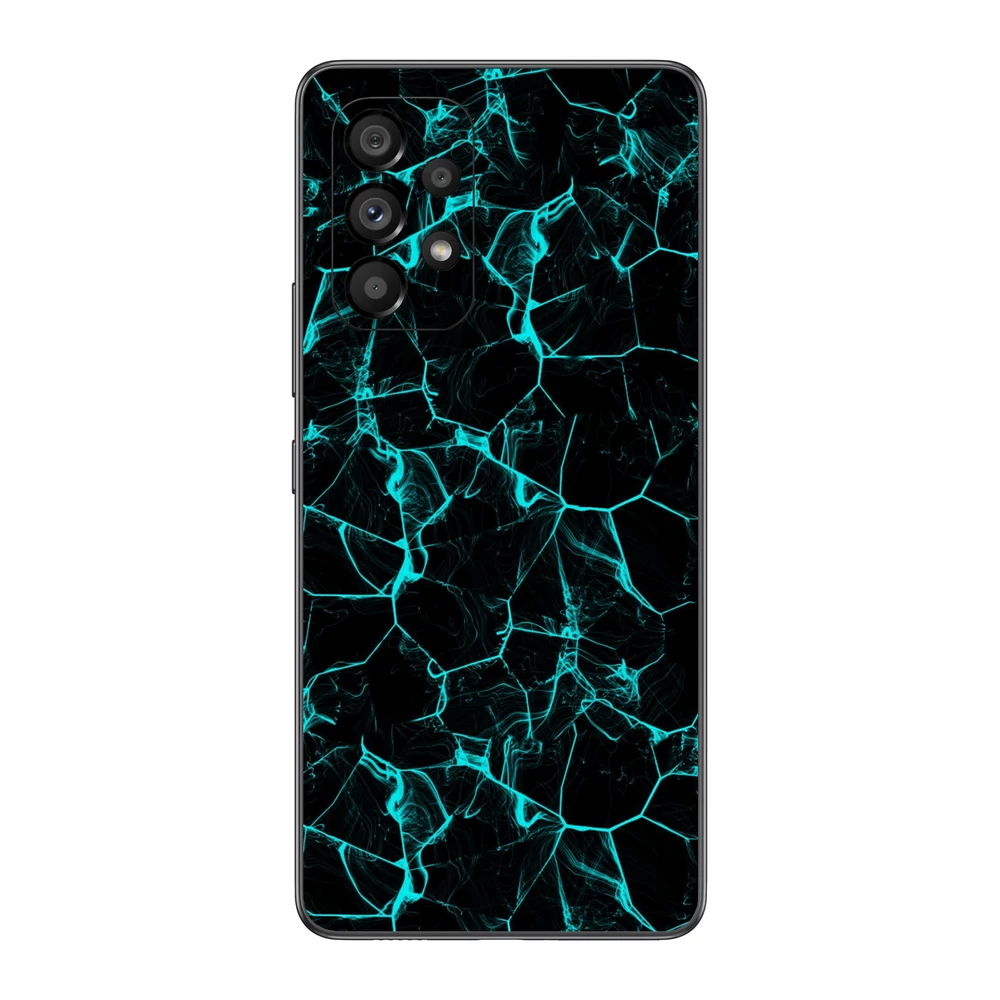 Galaxy A53 - Kék füstcsíkos hátlap fólia