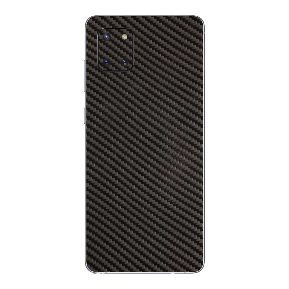 Samsung Galaxy Note 10 Lite - 3D fekete karbon hátlap fólia