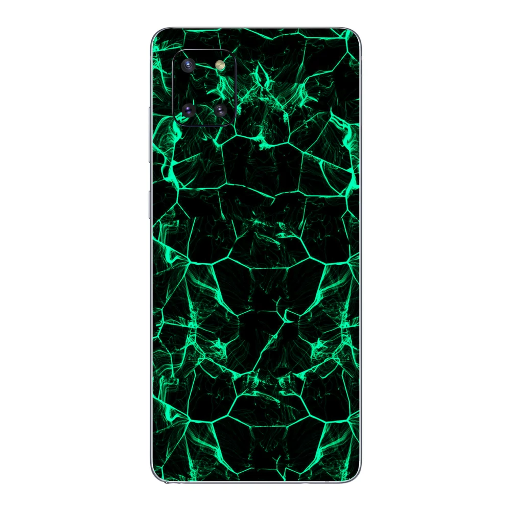 Samsung Galaxy Note 10 Lite - Zöld füstcsíkos hátlap fólia