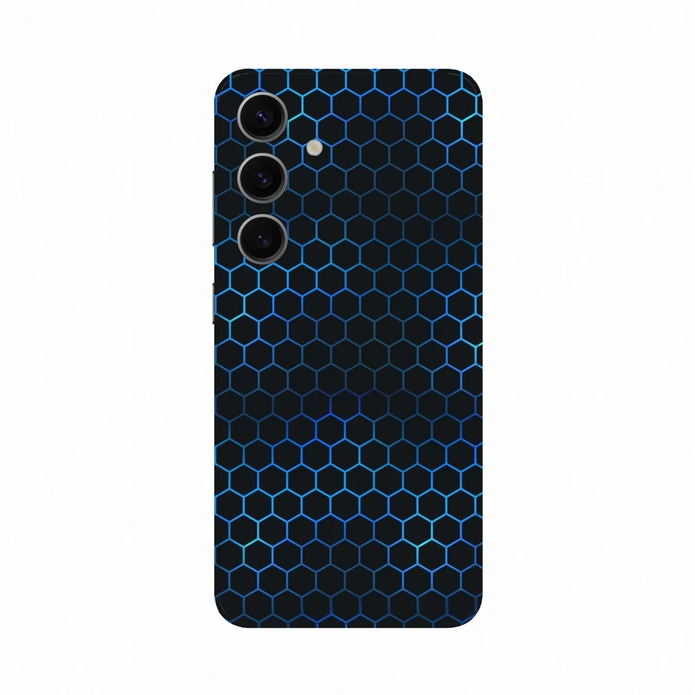 Samsung Galaxy S24 - Kék méhsejt hátlap fólia
