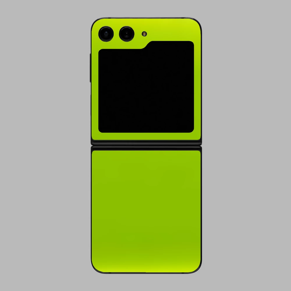 Galaxy Z Flip 6 - Fényes metál lime hátlap fólia