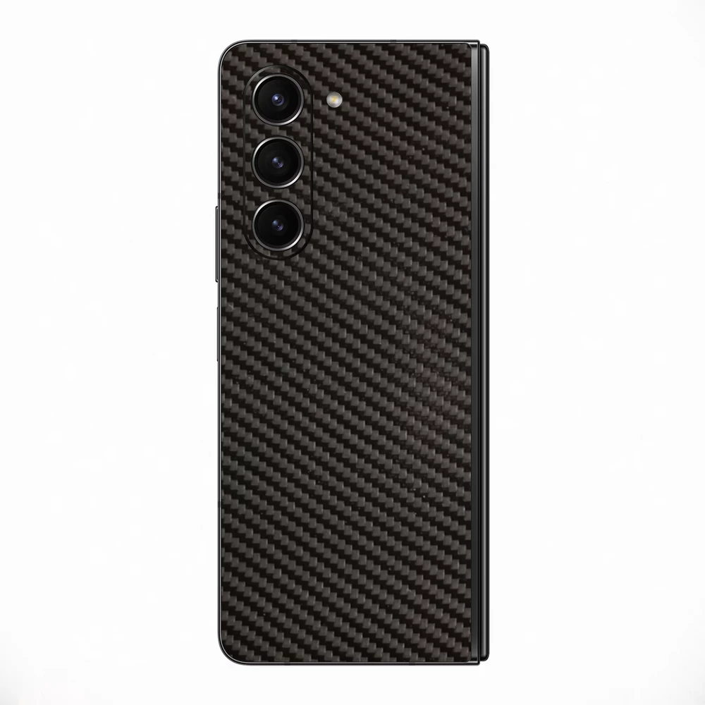Galaxy Z Fold 5 - 3D fekete karbon hátlap fólia