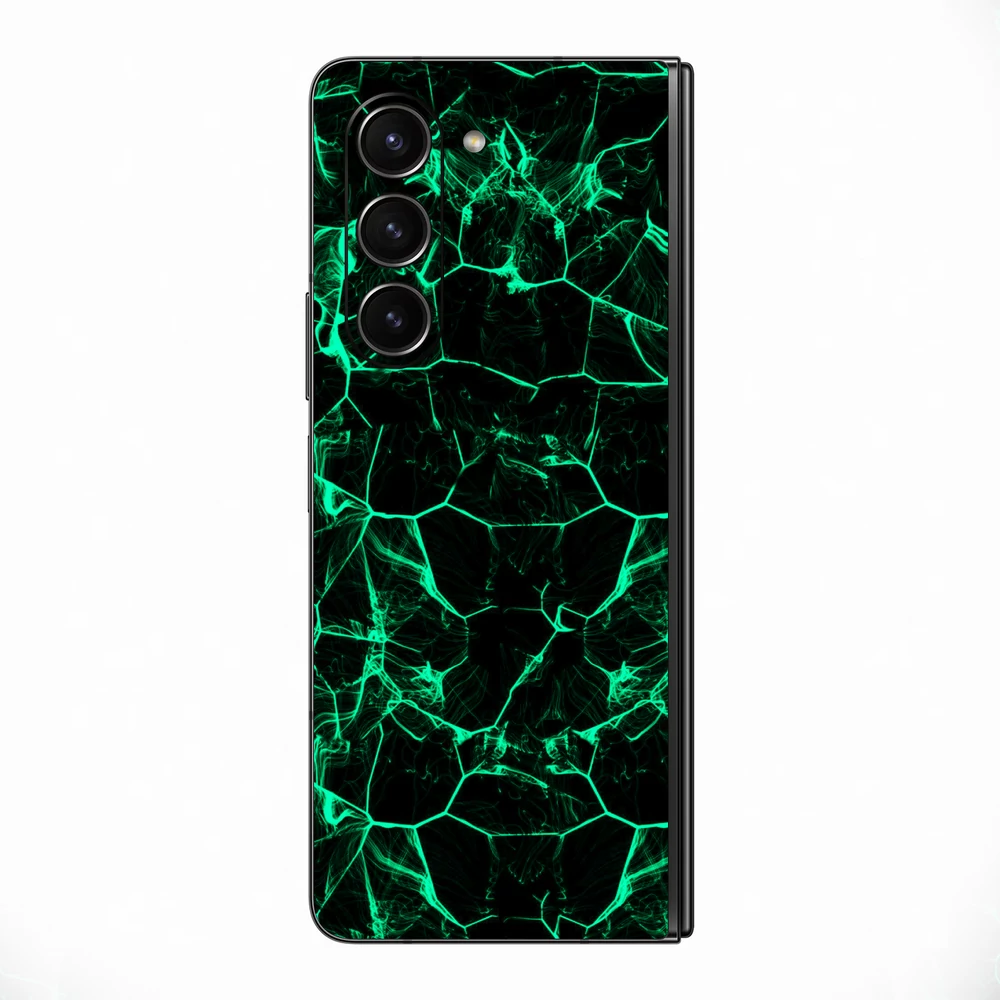 Galaxy Z Fold 5 - Zöld füstcsíkos hátlap fólia
