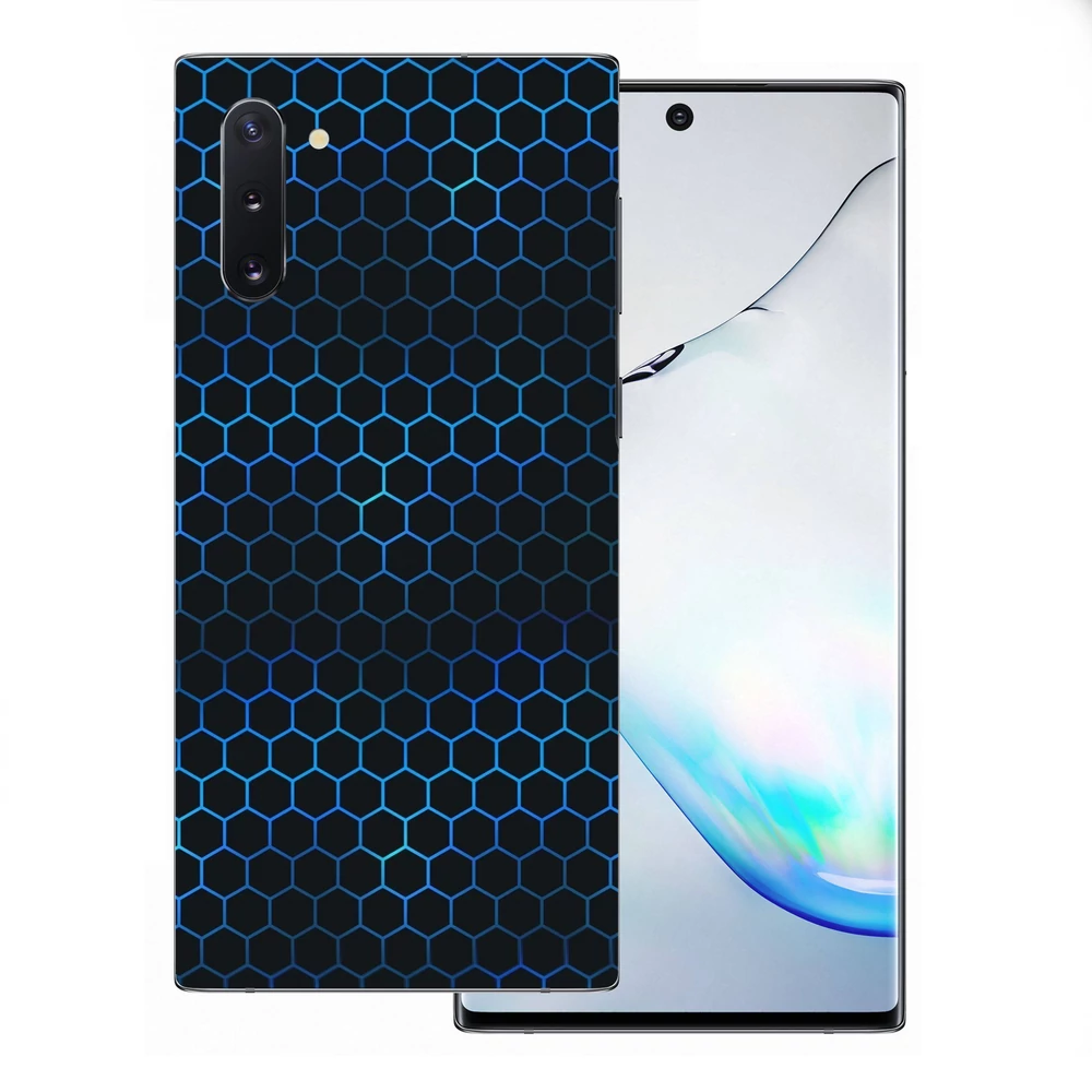 Samsung Galaxy Note 10 - Kék méhsejt hátlap fólia