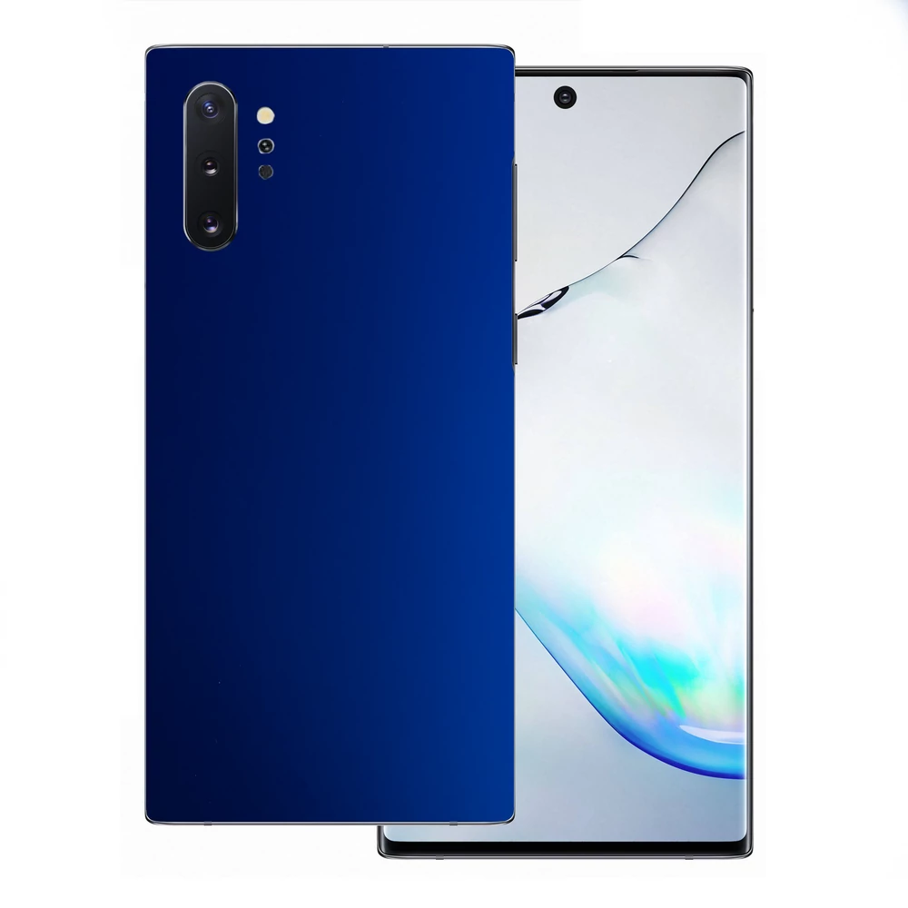 Samsung Galaxy Note 10 Plus - Matt króm sötétkék hátlap fólia