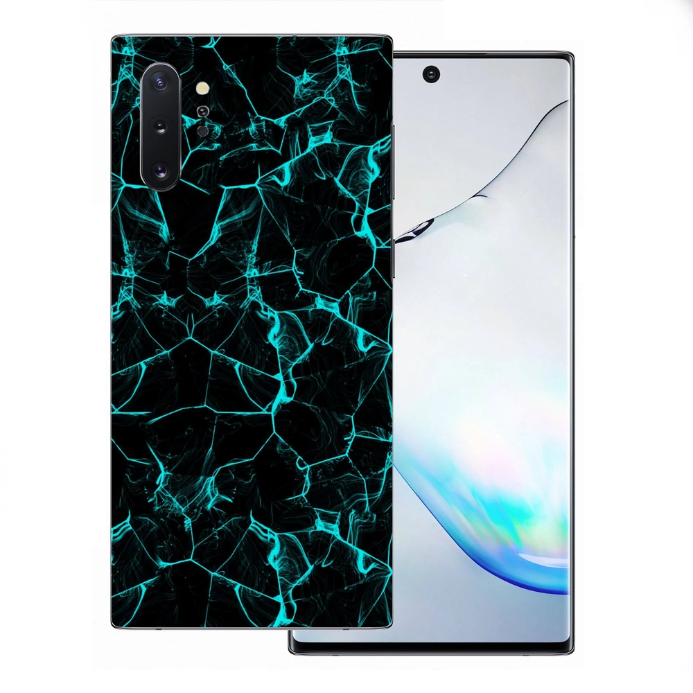 Samsung Galaxy Note 10 Plus 5G - Kék füstcsíkos hátlap fólia
