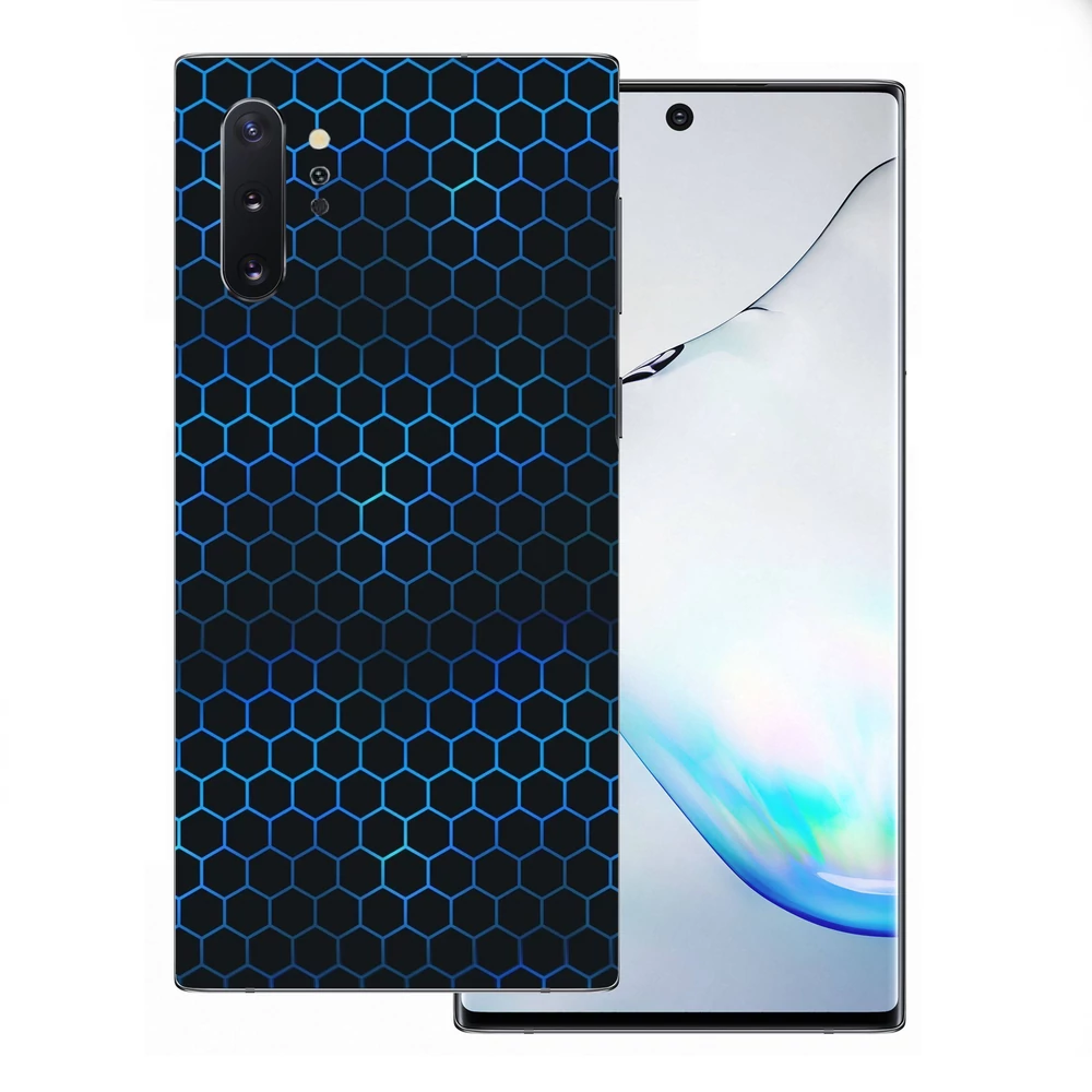 Samsung Galaxy Note 10 Plus 5G - Kék méhsejt hátlap fólia