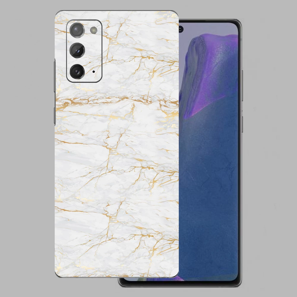 Samsung Galaxy Note 20 - Arany márvány mintás hátlap fólia