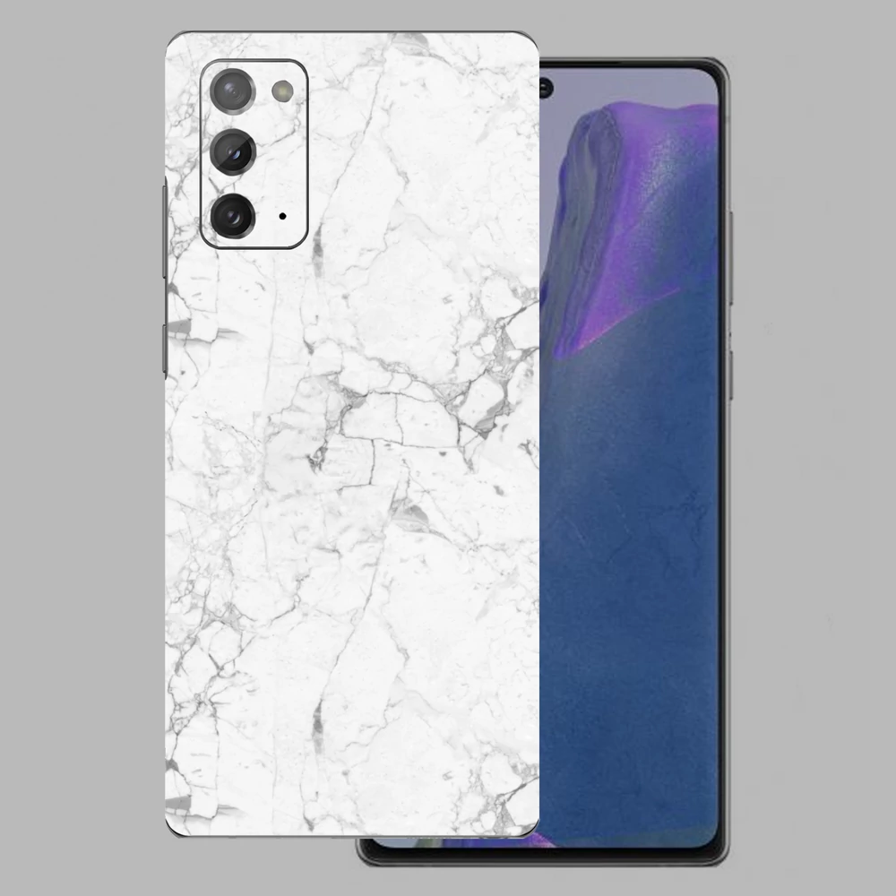 Samsung Galaxy Note 20 - Fehér márvány mintás hátlap fólia