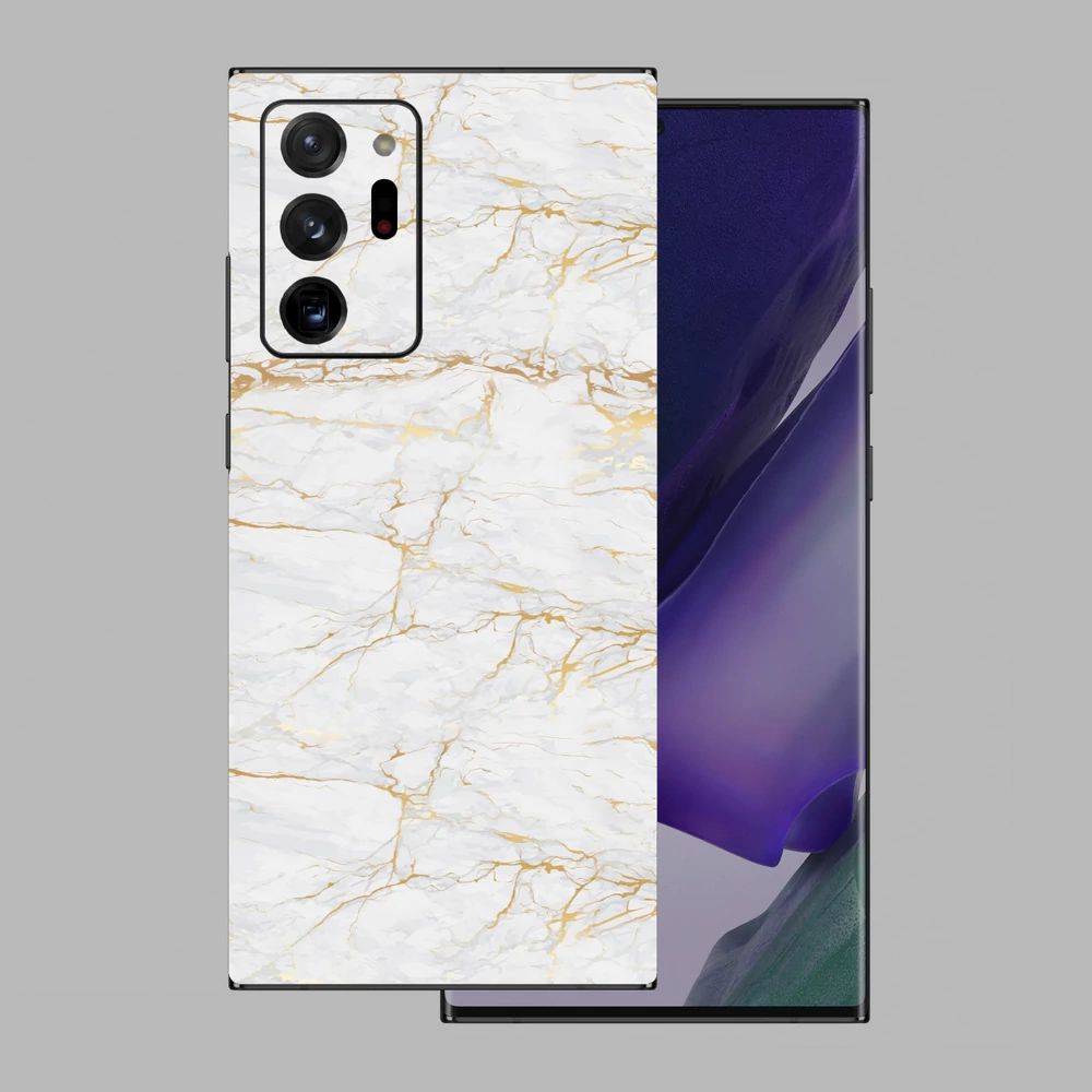 Samsung Galaxy Note 20 Ultra - Arany márvány mintás hátlap fólia
