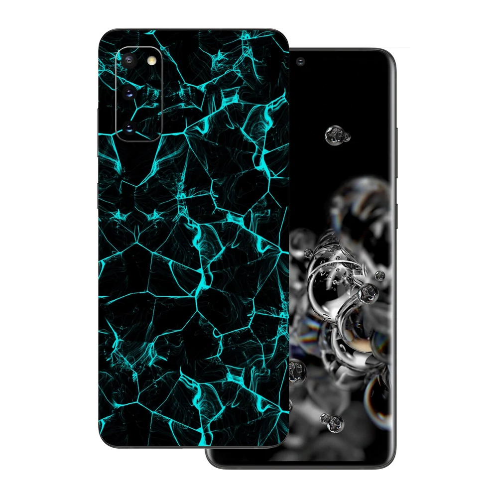 Samsung Galaxy S20 - Kék füstcsíkos hátlap fólia