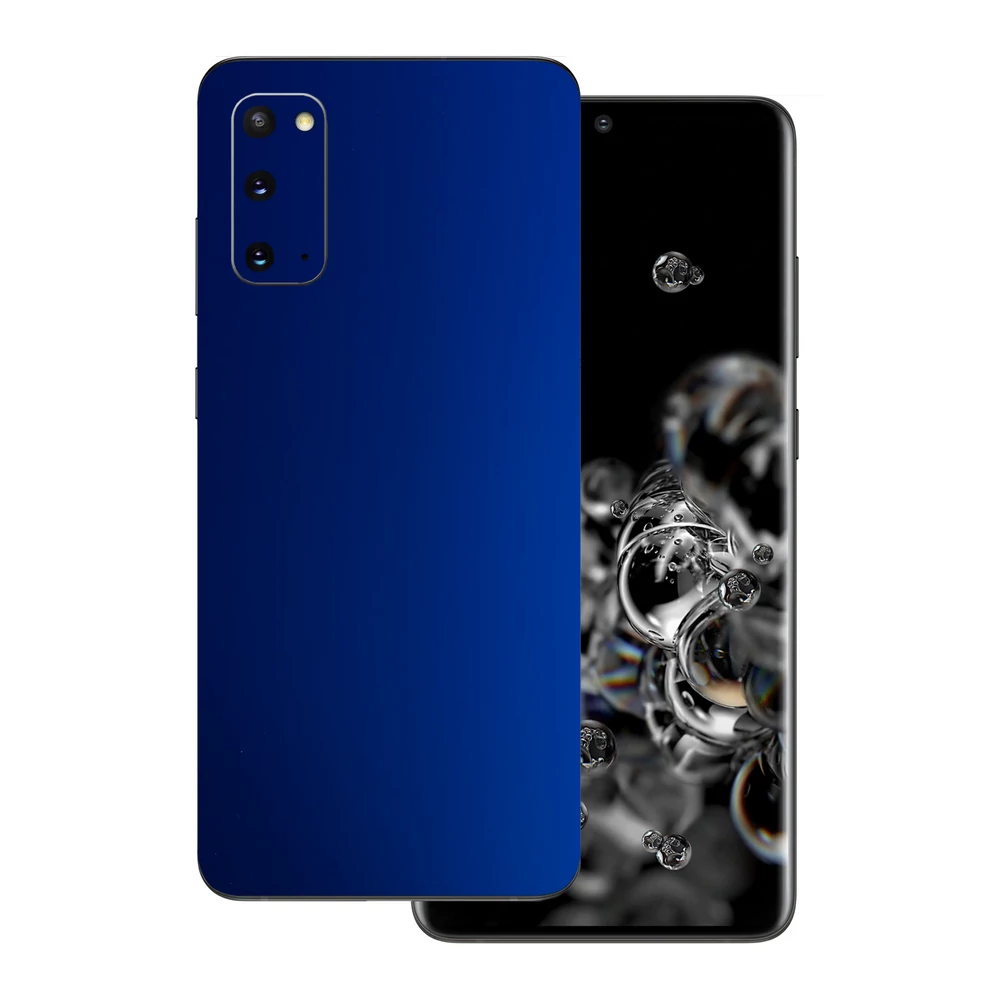 Samsung Galaxy S20 - Matt króm sötétkék hátlap fólia