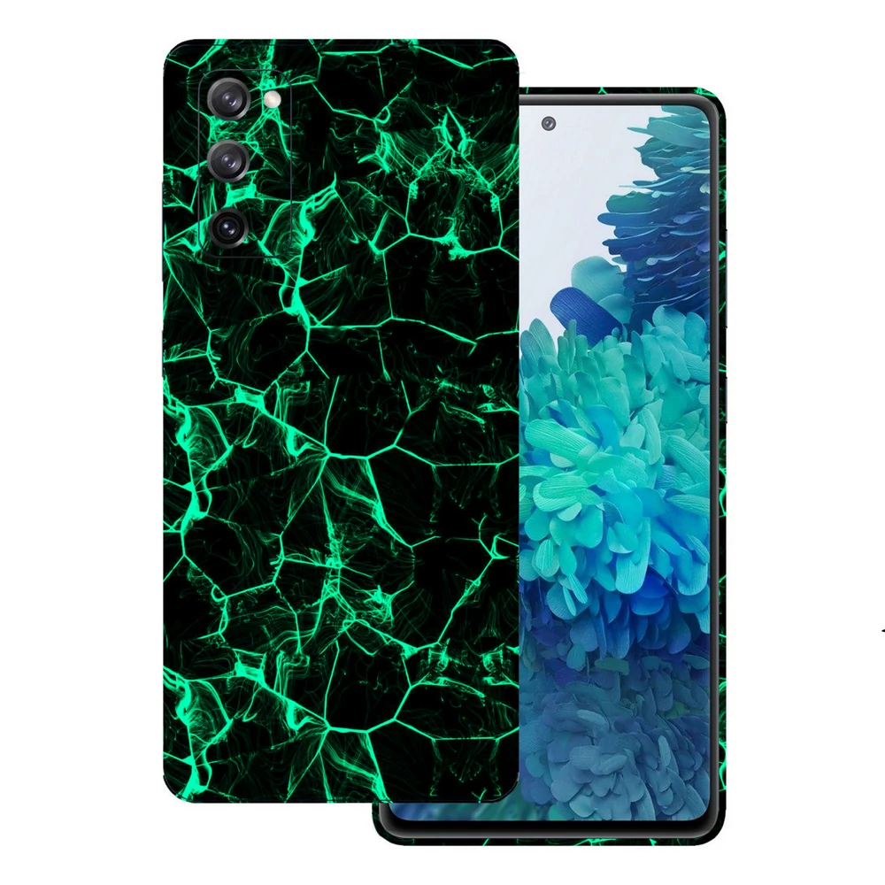 Samsung Galaxy S20 FE - Zöld füstcsíkos hátlap fólia