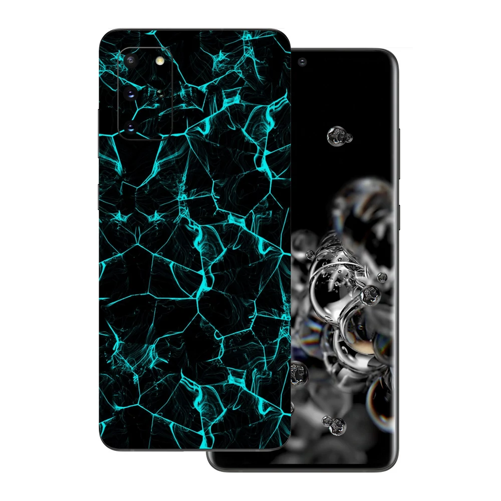 Samsung Galaxy S20 Plus - Kék füstcsíkos hátlap fólia