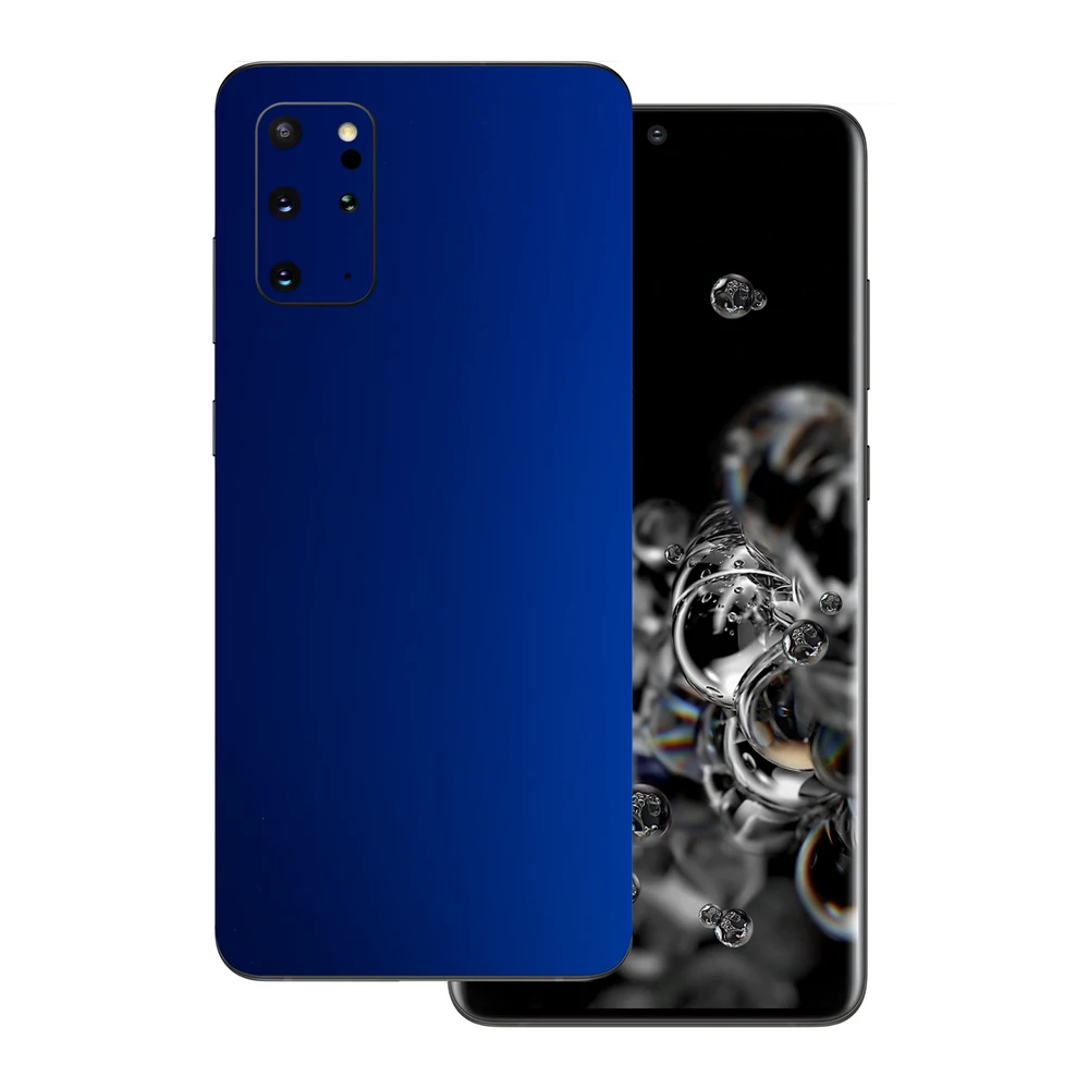 Samsung Galaxy S20 Plus - Matt króm sötétkék hátlap fólia