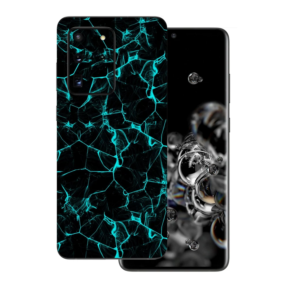 Samsung Galaxy S20 Ultra - Kék füstcsíkos hátlap fólia