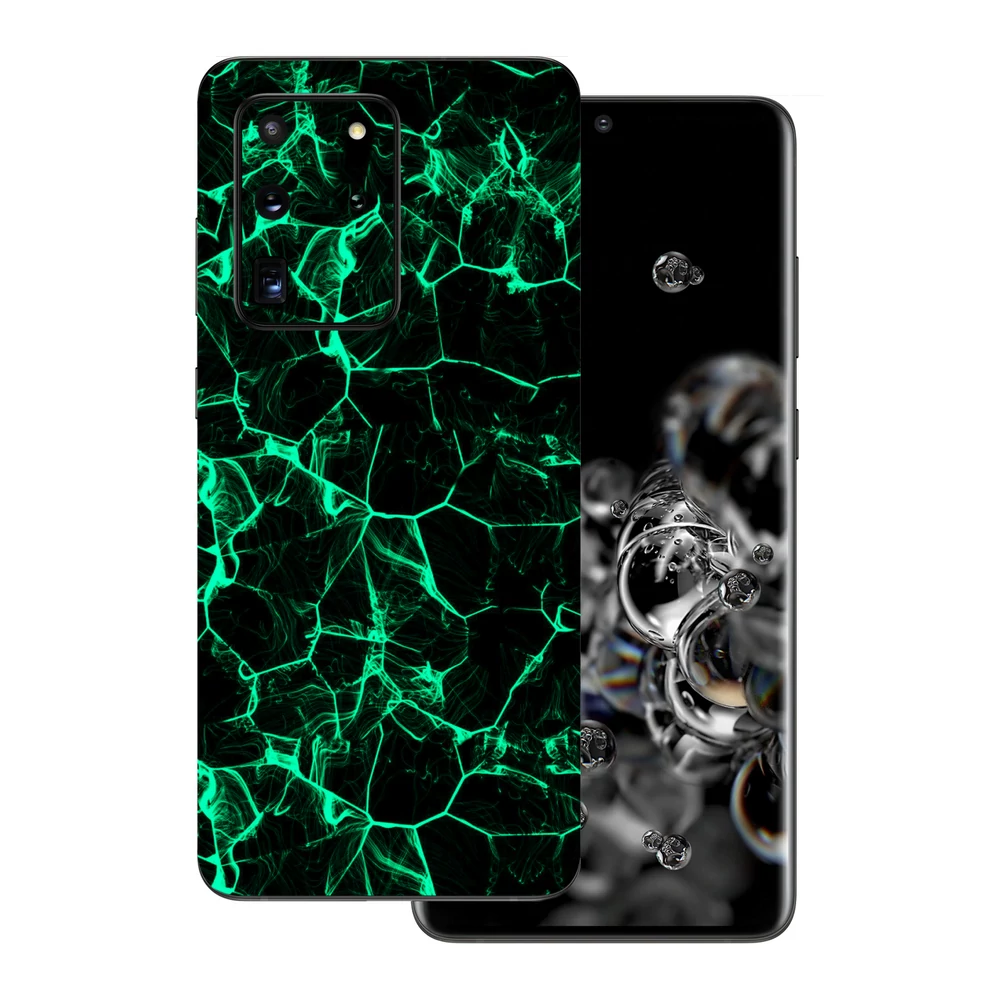 Samsung Galaxy S20 Ultra - Zöld füstcsíkos hátlap fólia