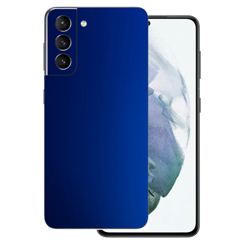 Samsung Galaxy S21 Plus - Matt króm sötétkék hátlap fólia