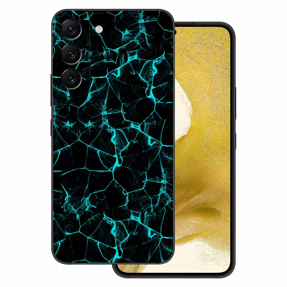 Samsung Galaxy S22 - Kék füstcsíkos hátlap fólia