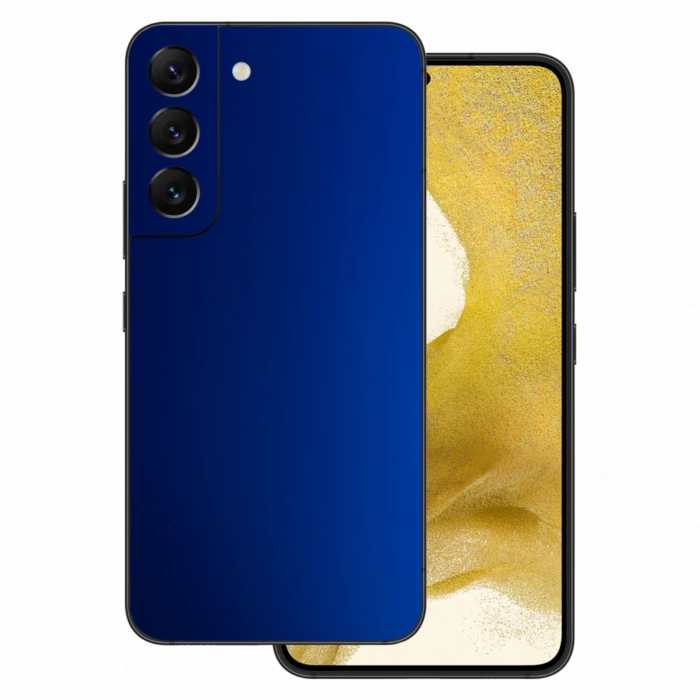 Samsung Galaxy S22 - Matt króm sötétkék hátlap fólia
