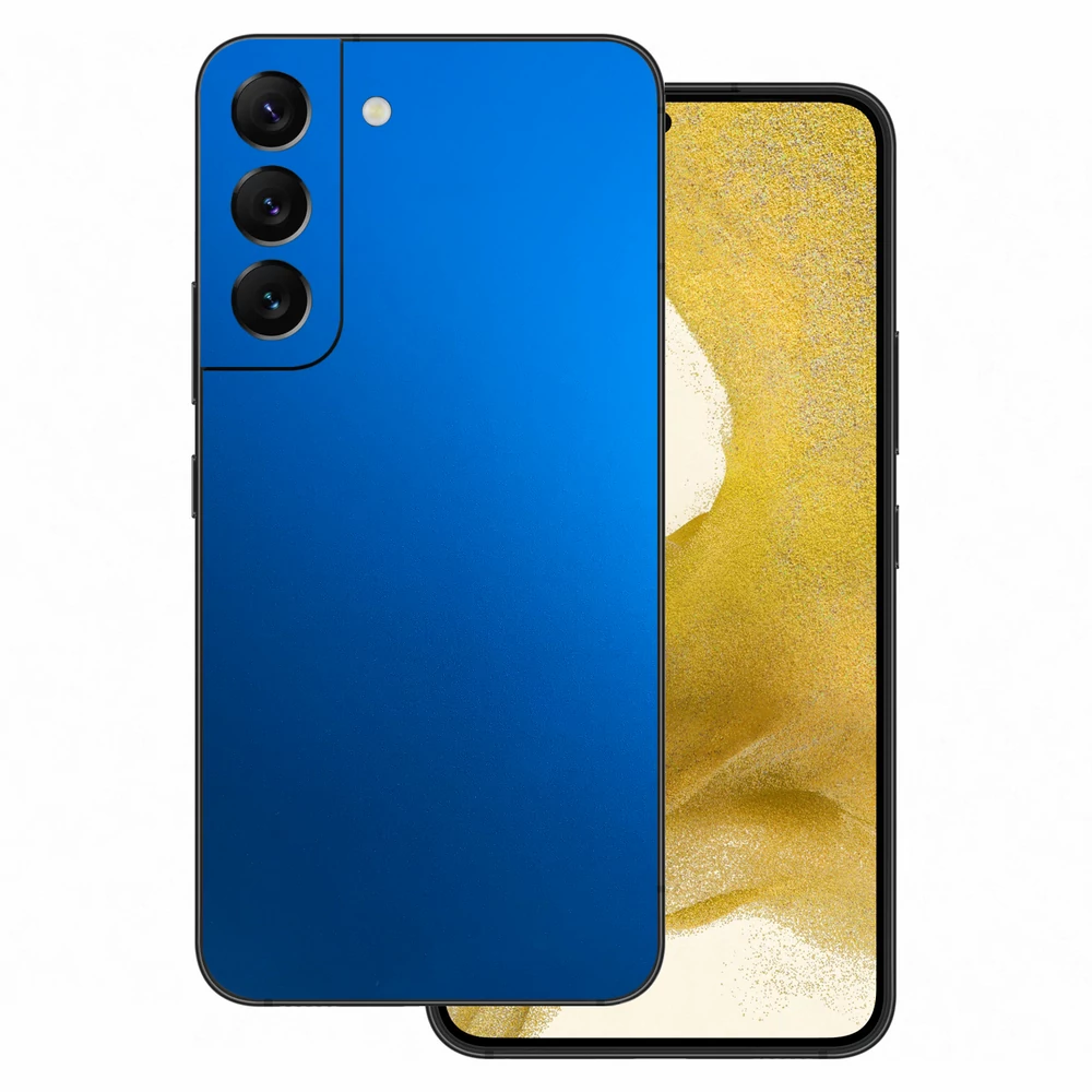 Samsung Galaxy S22 - Matt króm világoskék hátlap fólia
