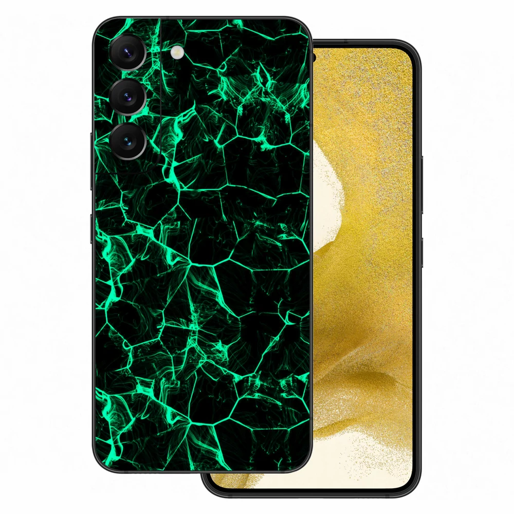 Samsung Galaxy S22 - Zöld füstcsíkos hátlap fólia