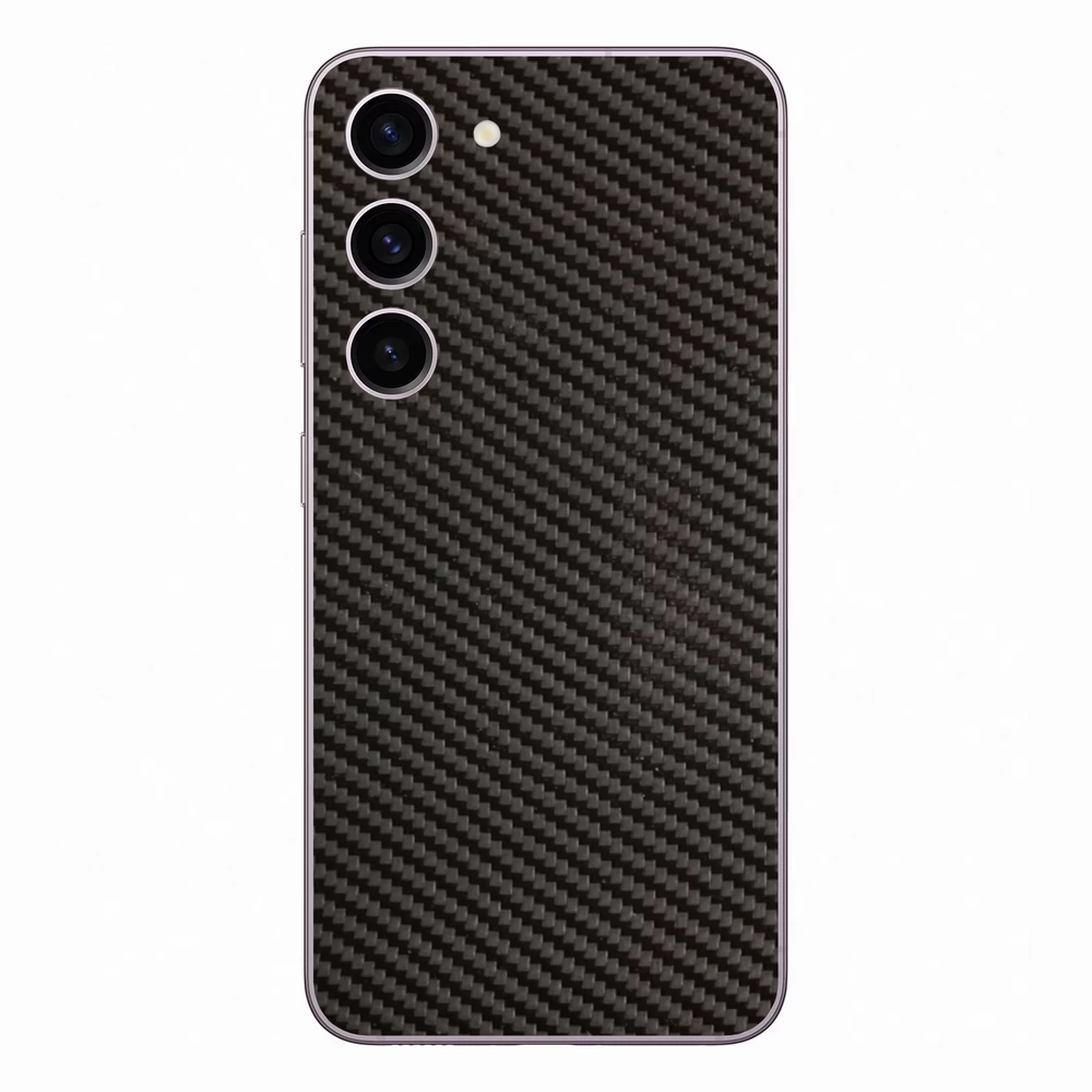 Samsung Galaxy S23 - 3D fekete karbon hátlap fólia