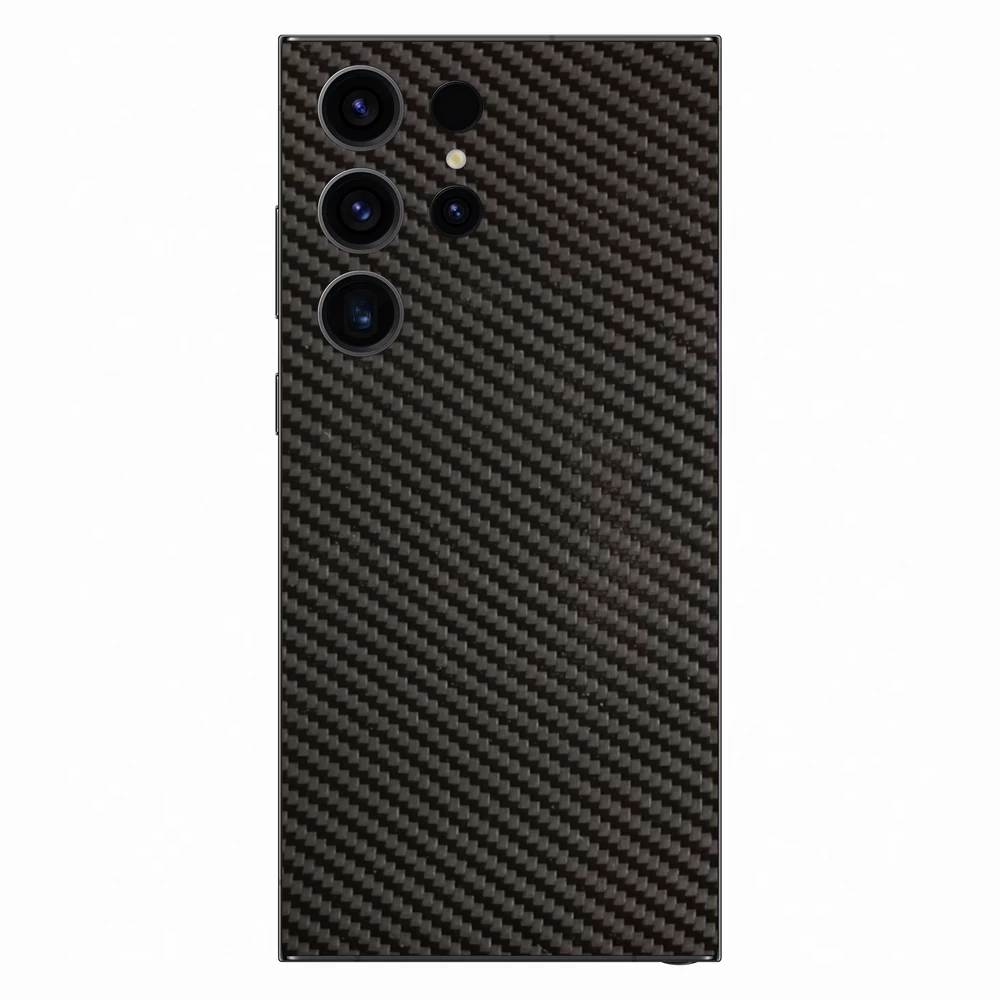 Samsung Galaxy S23 Ultra - 3D fekete karbon hátlap fólia