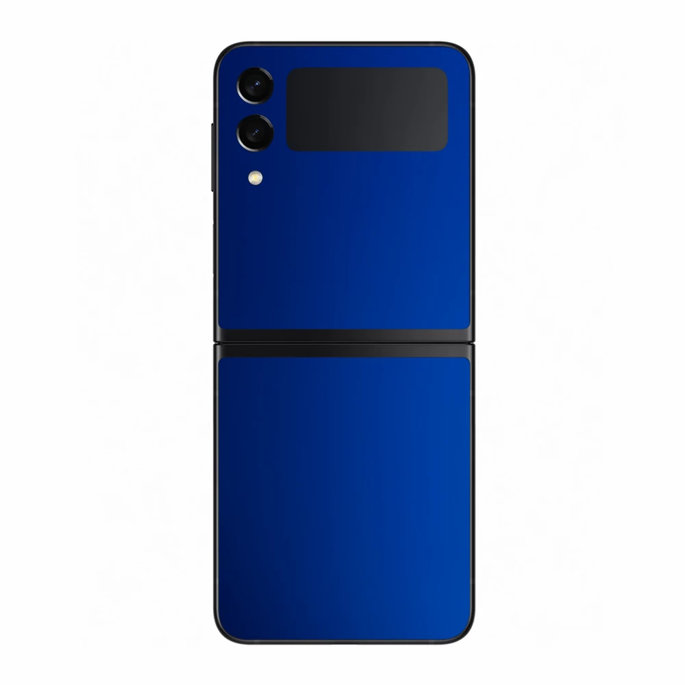 Samsung Galaxy Z Flip 3 - Matt króm sötétkék hátlap fólia