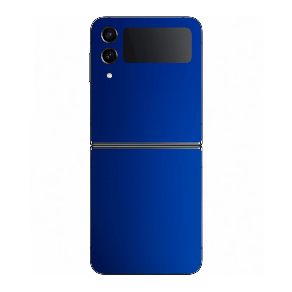 Samsung Galaxy Z Flip 4 - Matt króm sötétkék hátlap fólia