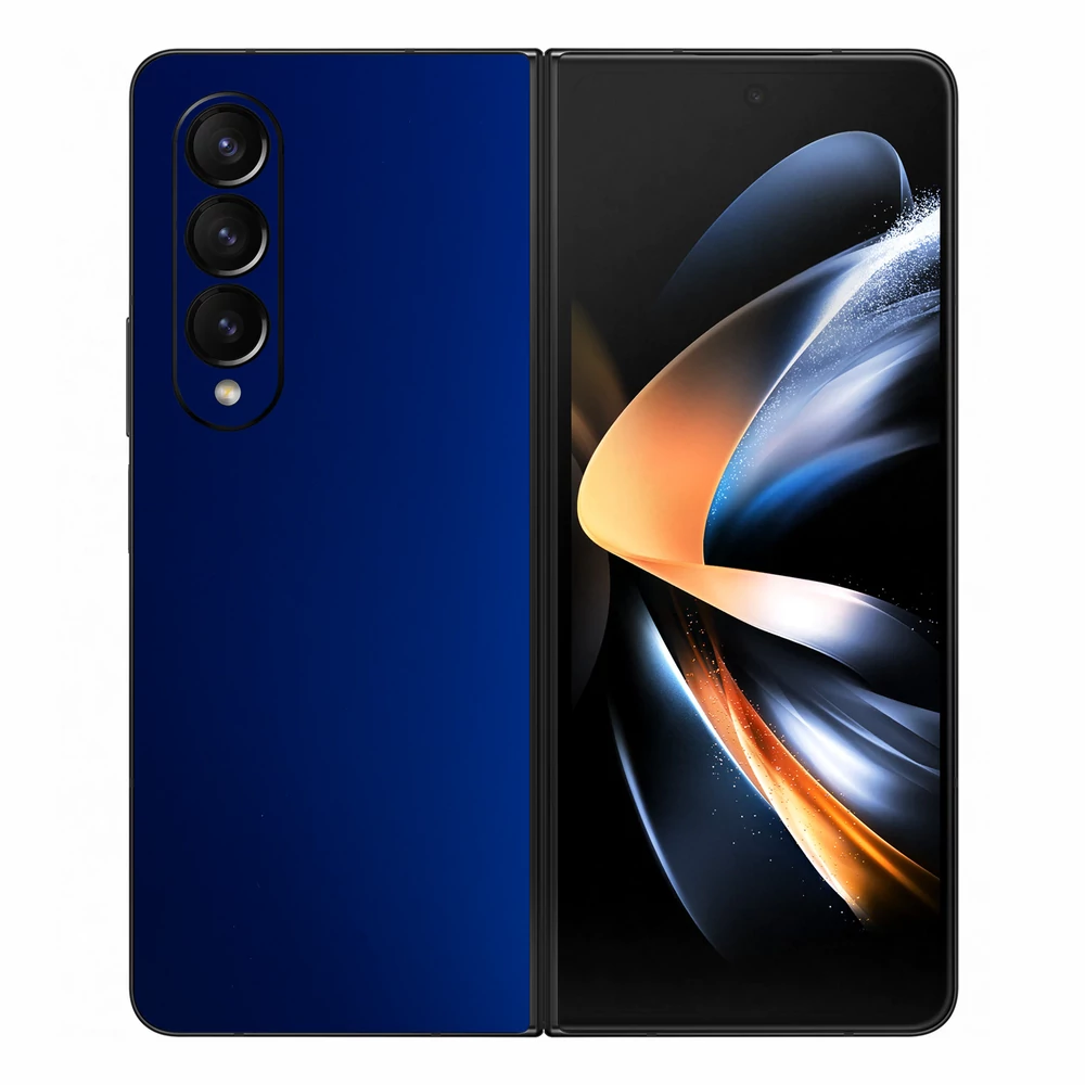 Samsung Galaxy Z Fold 3 - Matt króm sötétkék hátlap fólia