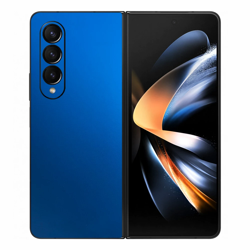 Samsung Galaxy Z Fold 3 - Matt króm világoskék hátlap fólia