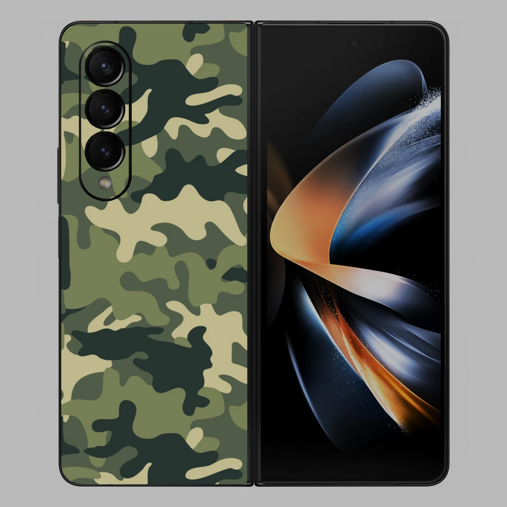 Samsung Galaxy Z Fold 4 - Fehér márvány mintás hátlap fólia