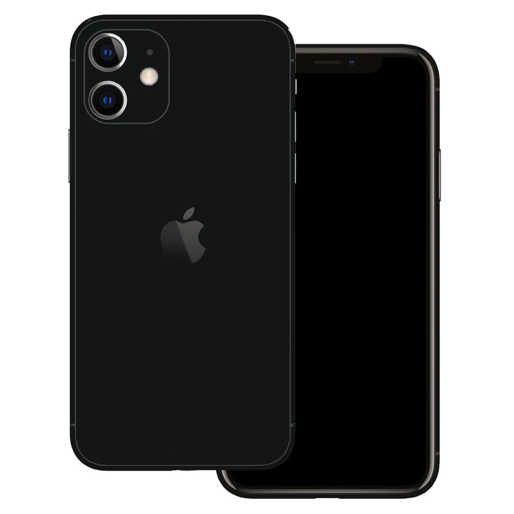 iPhone 11 - Fényes fekete hátlap fólia