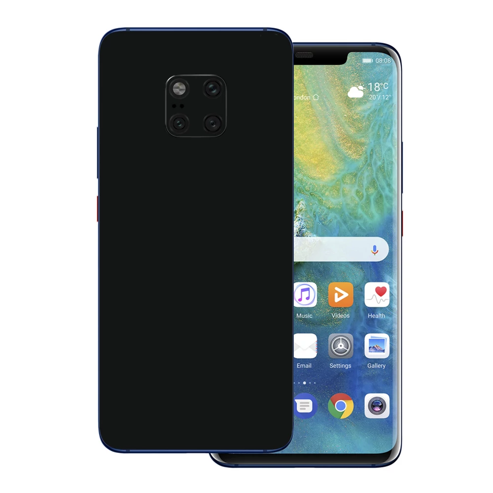 Huawei Mate 20 Pro - Fényes fekete hátlap fólia