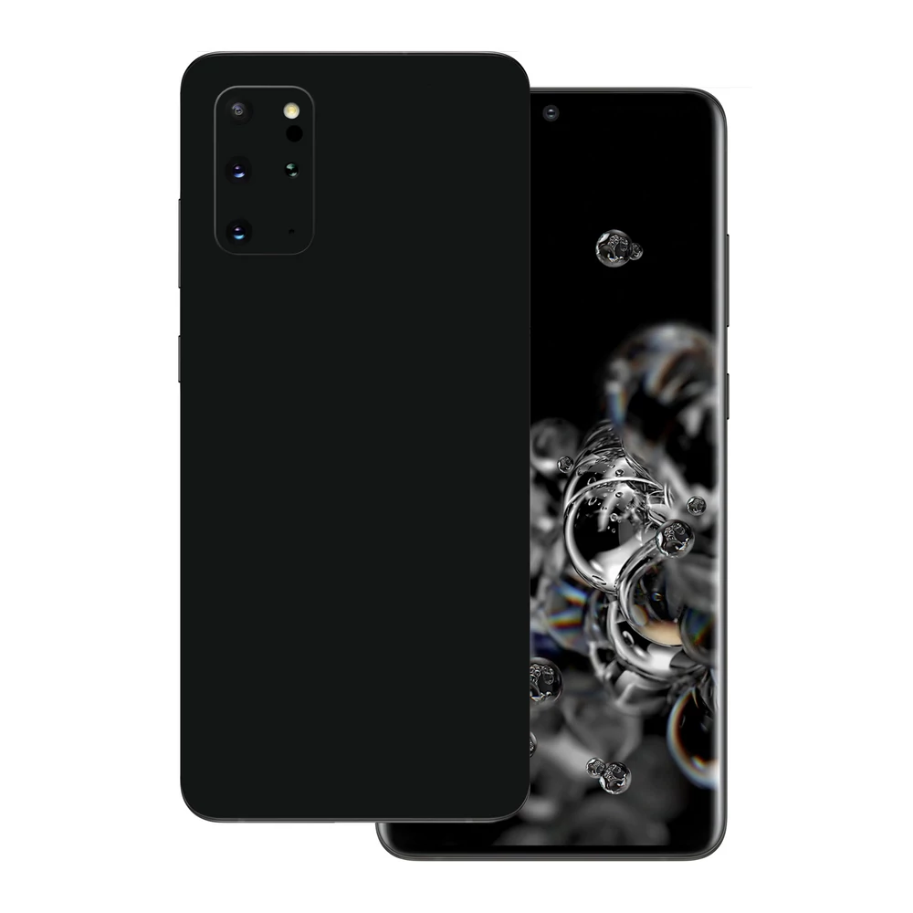 Samsung Galaxy S20 Plus - Fényes fekete hátlap fólia