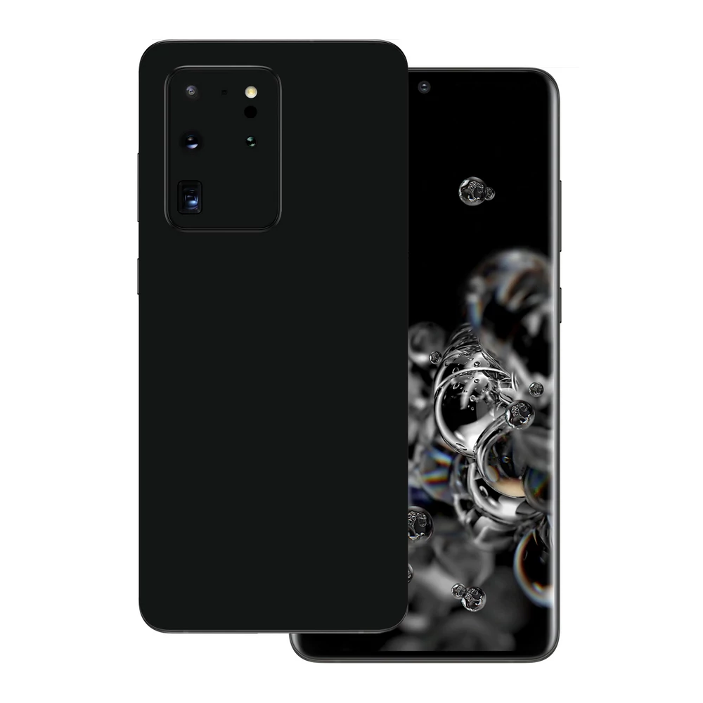 Samsung Galaxy S20 Ultra - Fényes fekete hátlap fólia