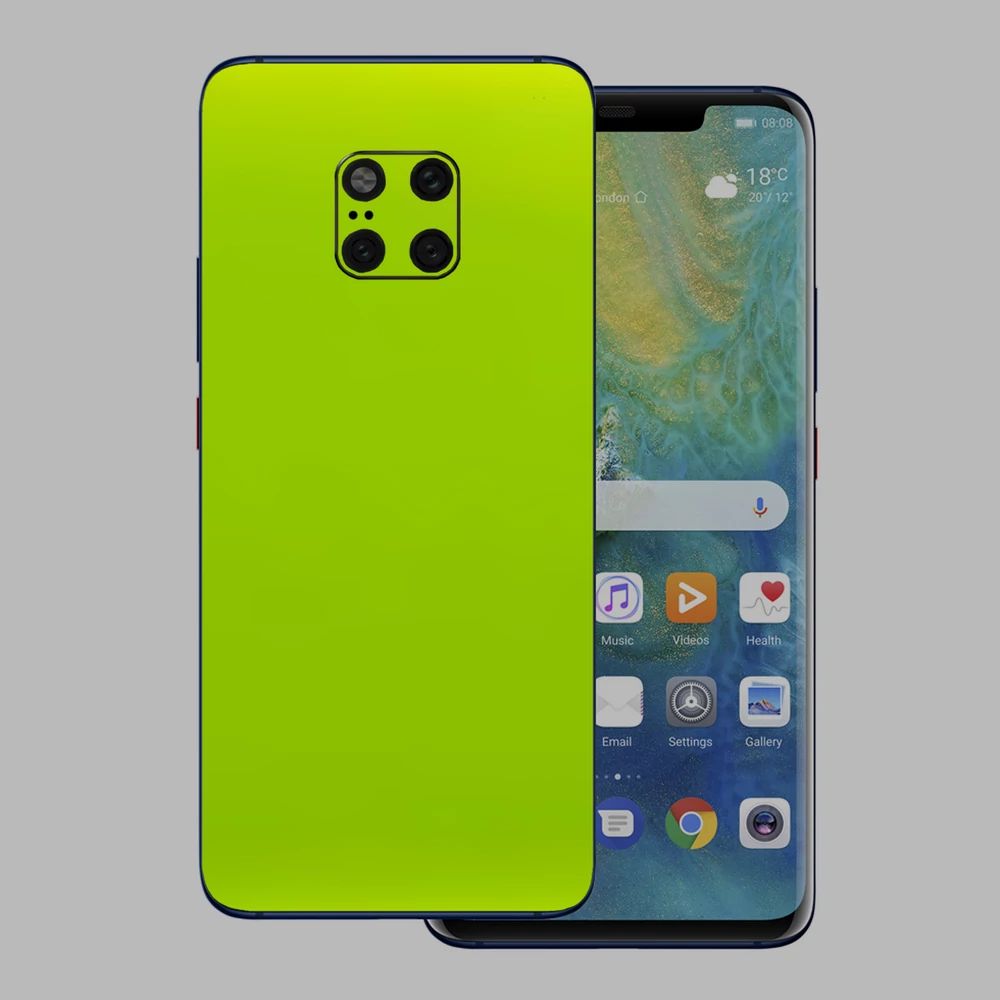 Huawei Mate 20 Pro - Fényes metál lime hátlap fólia
