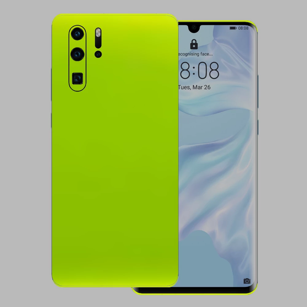 Huawei P30 Pro - Fényes metál lime hátlap fólia