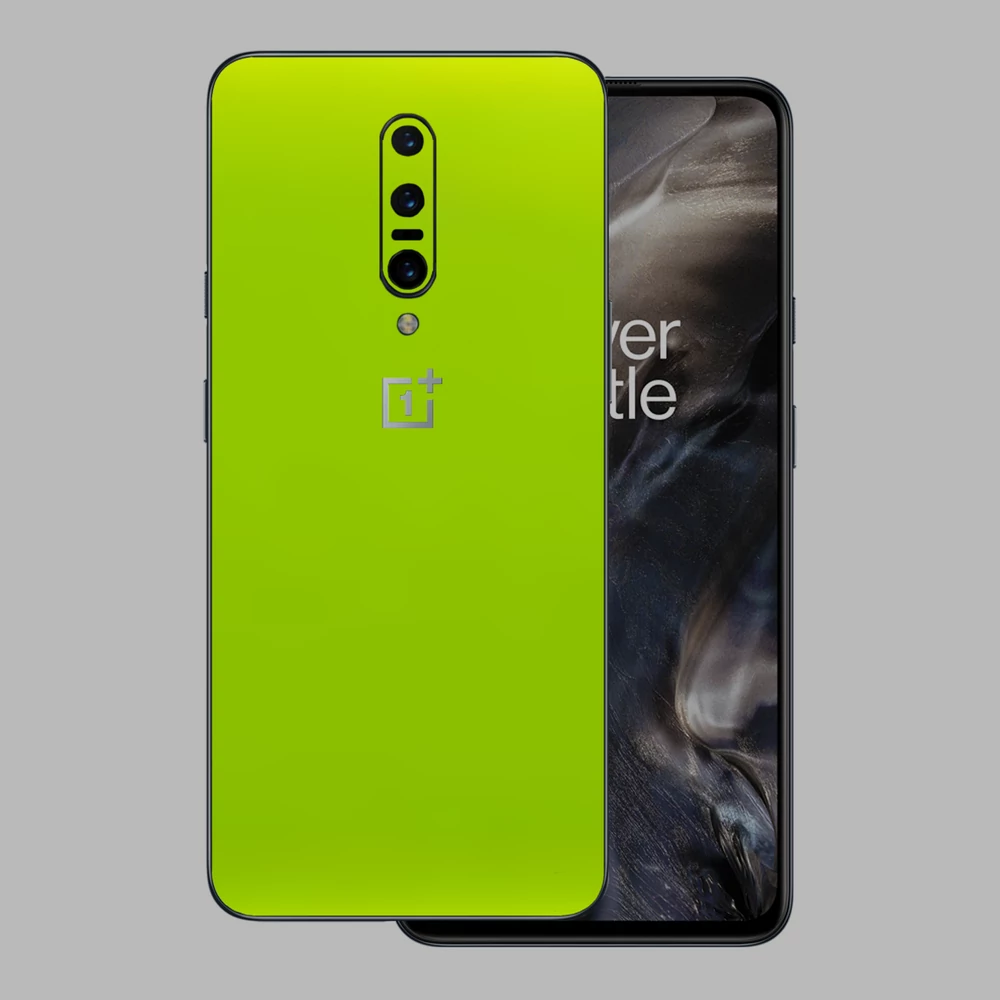 OnePlus 7 Pro - Fényes metál lime hátlap fólia