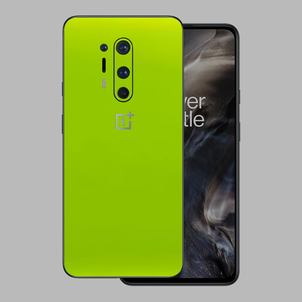 OnePlus 8 Pro - Fényes metál lime hátlap fólia