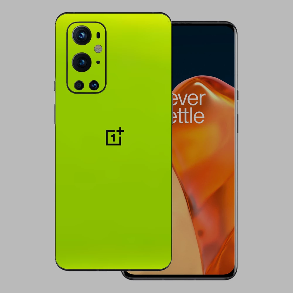 OnePlus 9 Pro - Fényes metál lime hátlap fólia