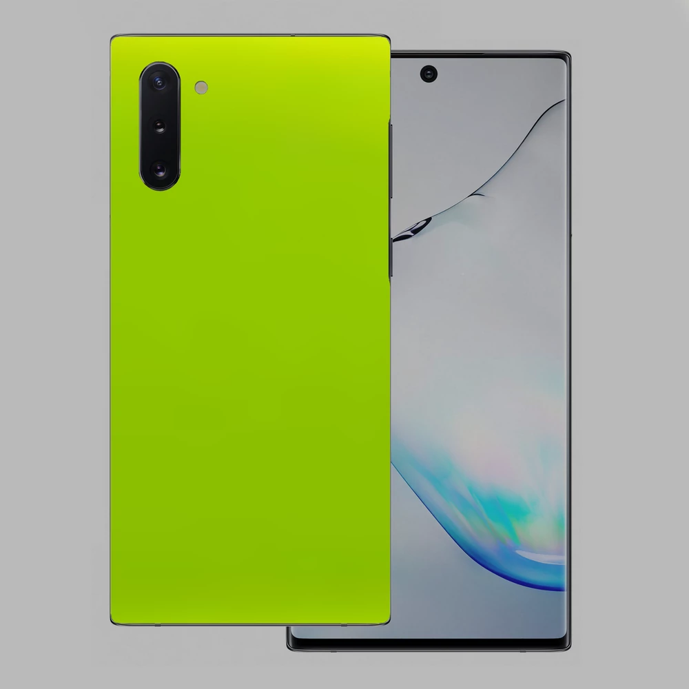 Samsung Galaxy Note 10 - Fényes metál lime hátlap fólia