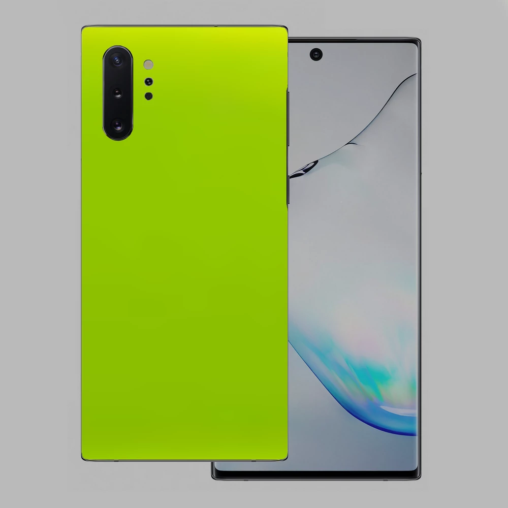 Samsung Galaxy Note 10 Plus - Fényes metál lime hátlap fólia