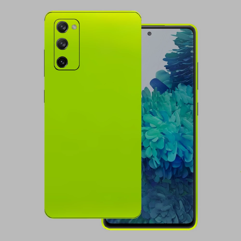 Samsung Galaxy S20 FE - Fényes metál lime hátlap fólia