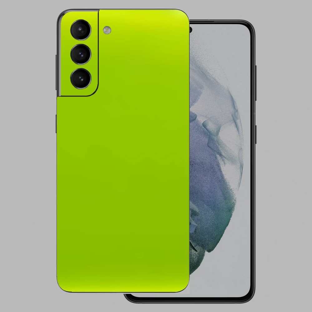 Samsung Galaxy S21 Plus - Fényes metál lime hátlap fólia